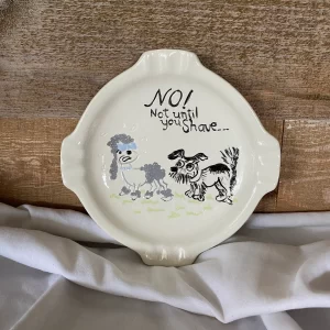 Adult ceramic ashtray vintage piece