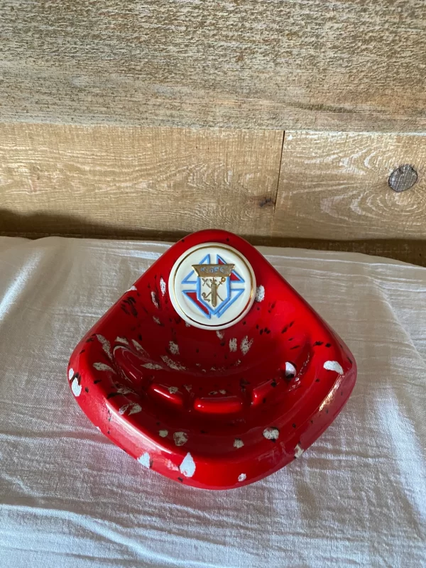 Vintage K of C, Knights of Columbus ashtray top view