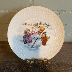 Avon Christmas plate 1986 front