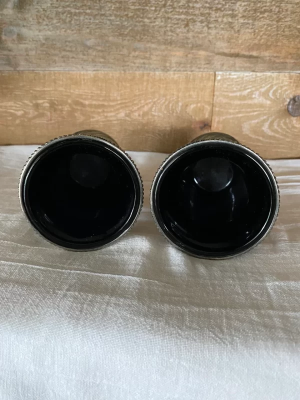 vintage black amethyst glass vase close tops