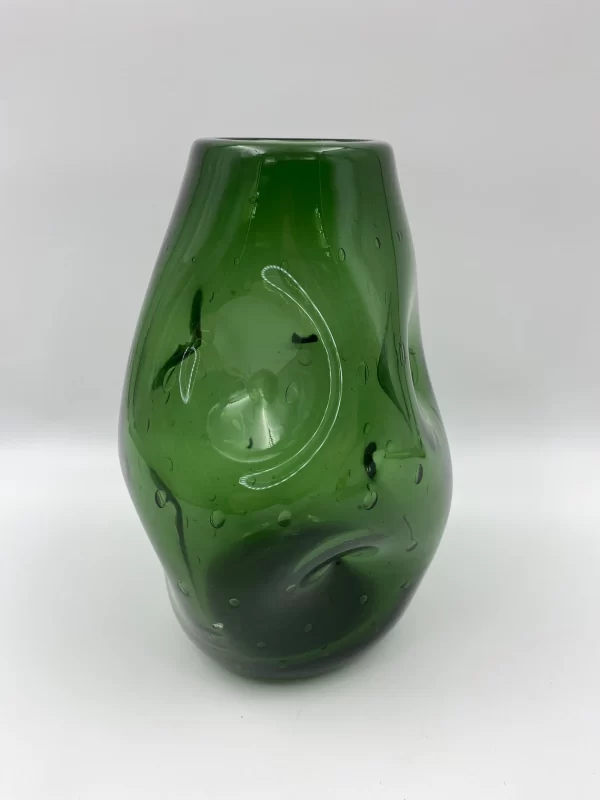 Vintage Blenko Glass Vase green