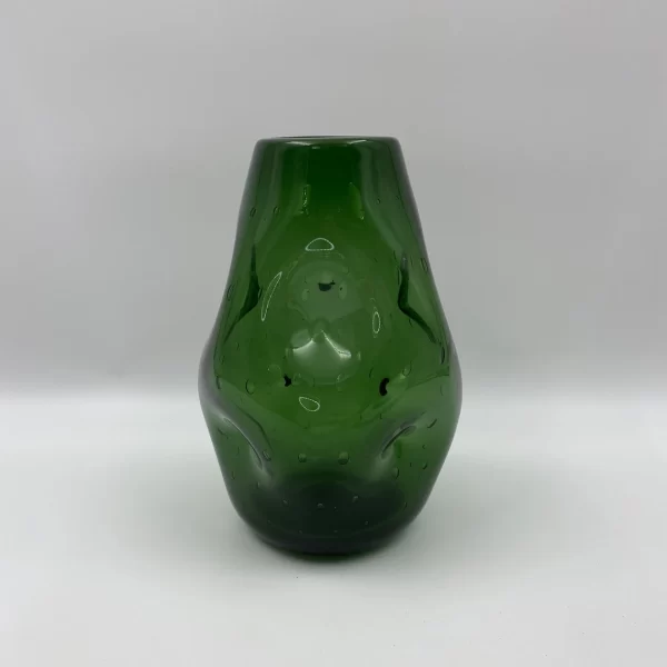 Vintage Blenko Glass Vase indents