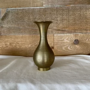 brass flower vase