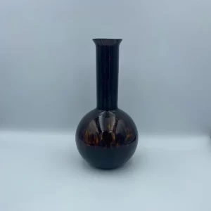 brown glass vase vintage brown design