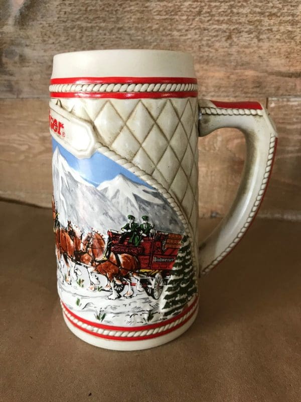 1985 Budweiser holiday stein right