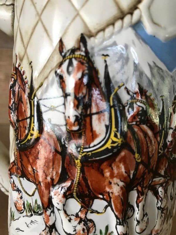 1985 Budweiser holiday stein horse