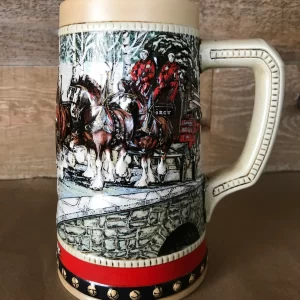 1988 Budweiser holiday stein left side