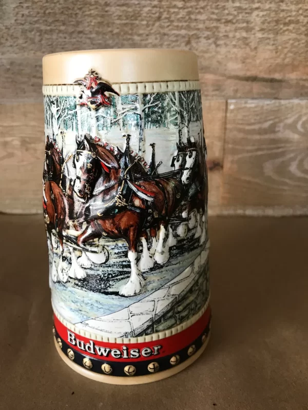 1988 Budweiser holiday stein horses