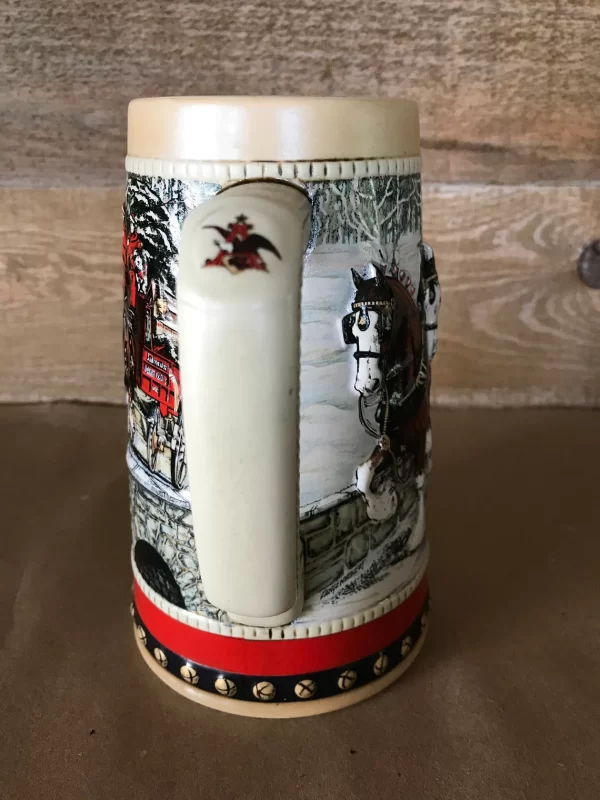 1988 Budweiser holiday stein handle