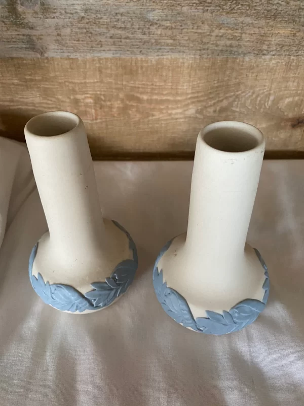 Jasperware vase pair