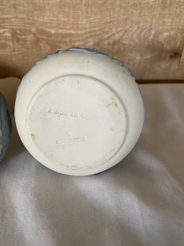 Jasperware vase signed