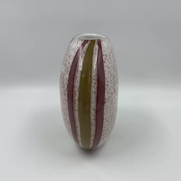 pink Murano glass vase left