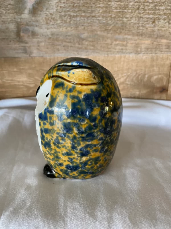 ceramic owl vase right side