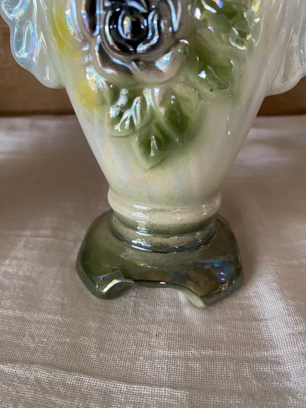 vintage ceramic swan vase base