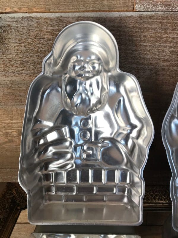 vintage Santa cake pan inside front