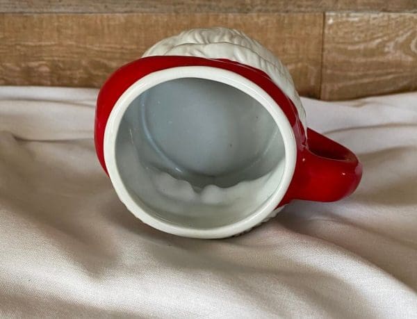 vintage Santa mug inside