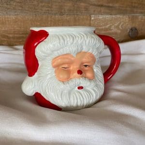 vintage Santa mug face