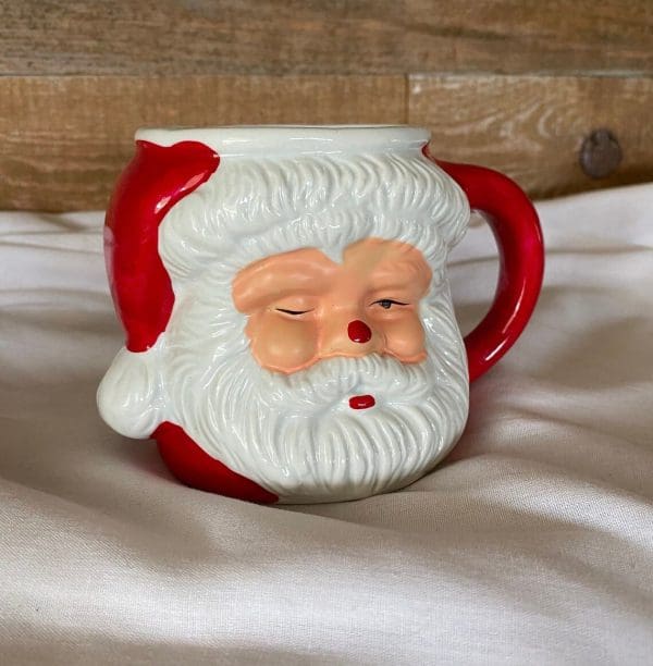 vintage Santa mug face