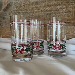 holiday tumblers set of three