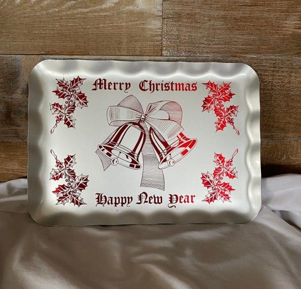 Christmas serving tray front