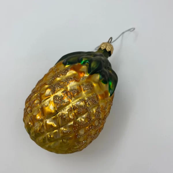 Christopher Radko Christmas ornaments vintage glass pineapple