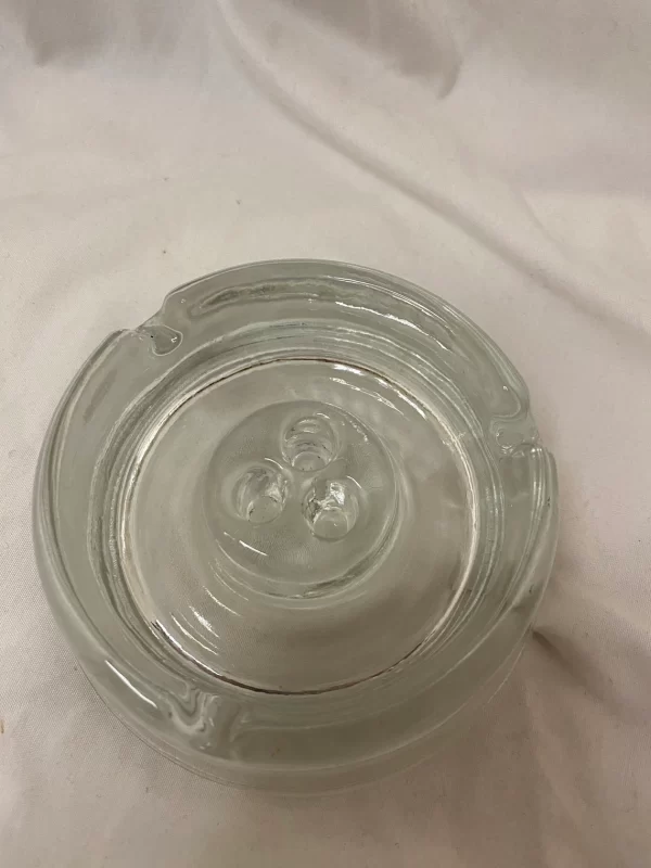 Glass ashtray vintage 1950s top