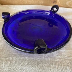 vintage cobalt blue ashtray 4