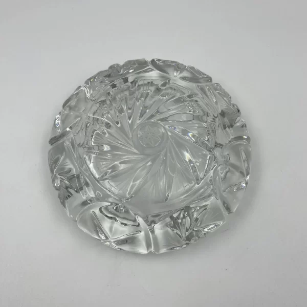 vintage lead crystal ashtray bottom