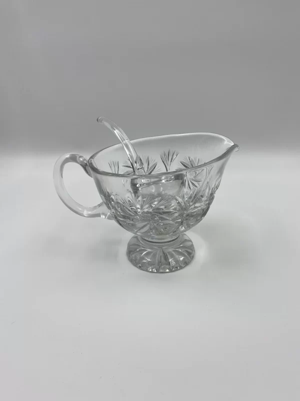 crystal gravy boat right side