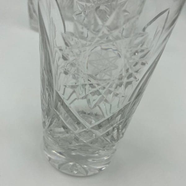 crystal drinking glasses etched star