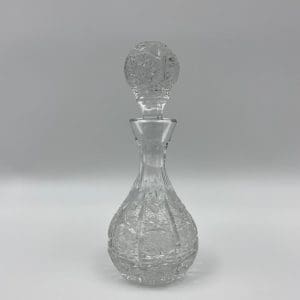 small crystal decanter cut