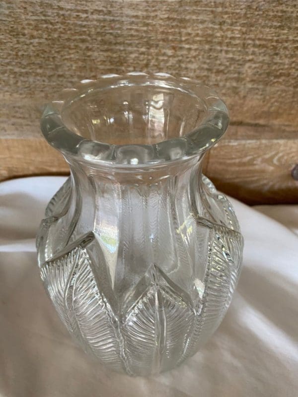 vintage clear glass vases top