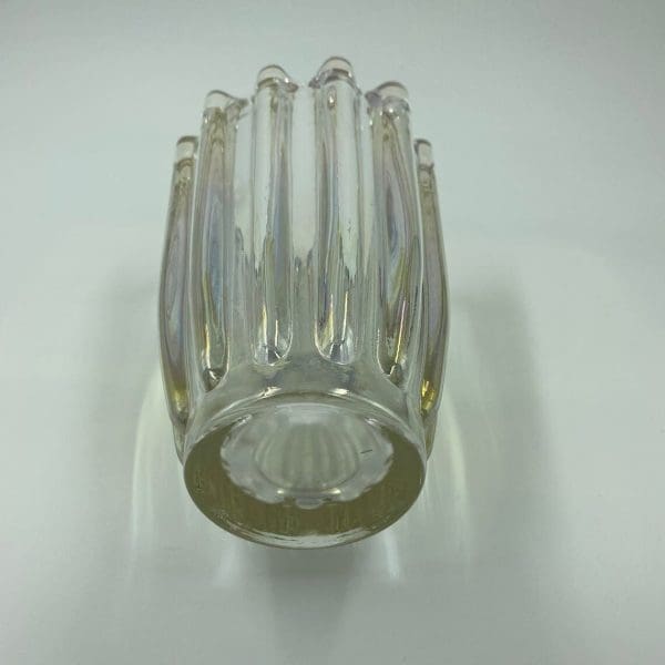 iridescent glass vase bottom