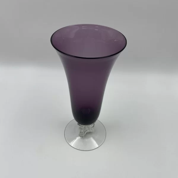 vintage fostoria vase purple