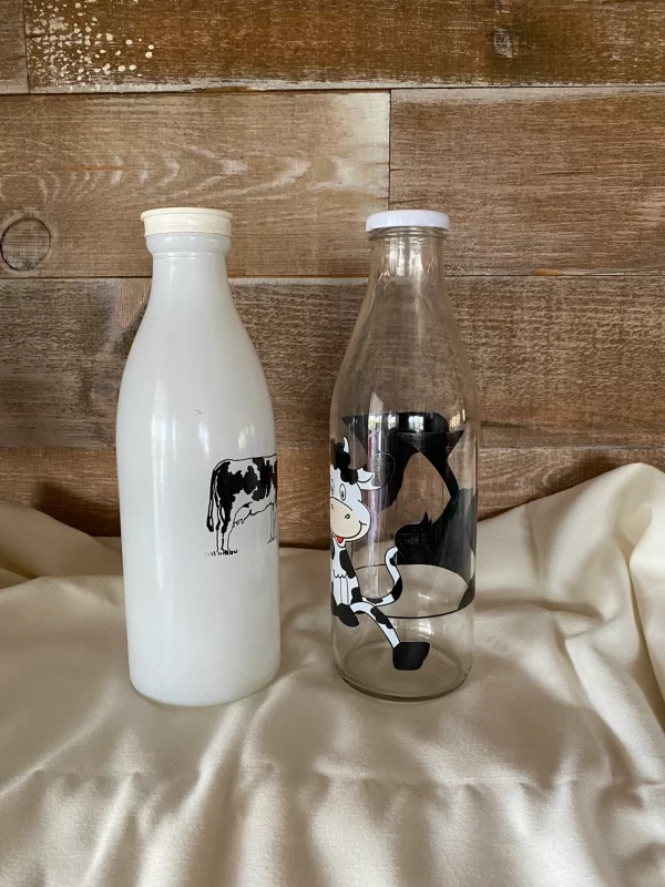 decorative milk bottles right