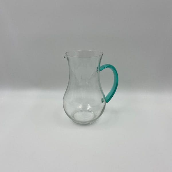 vintage glass water pitcher alone