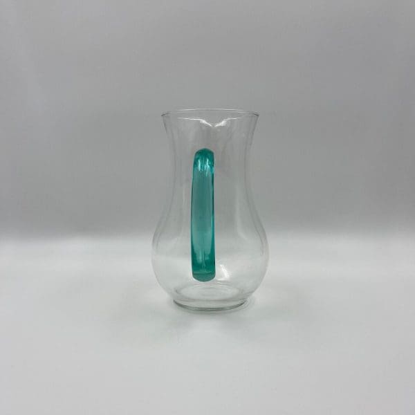 vintage glass water pitcher handle