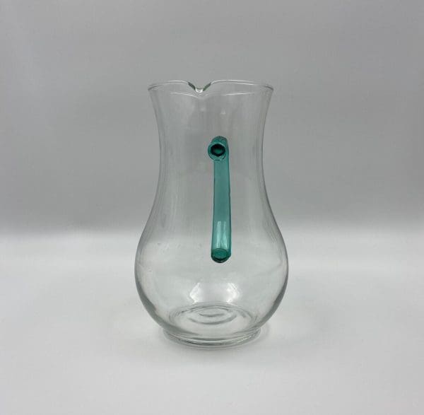 vintage glass water pitcher front