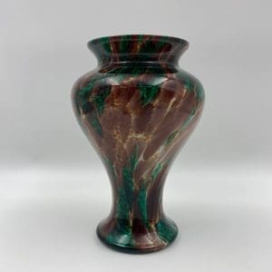 multicolor glass vase