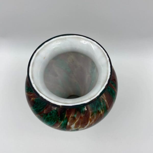 multicolor glass vase top