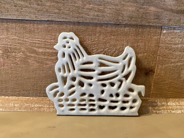 metal trivets rustic rooster