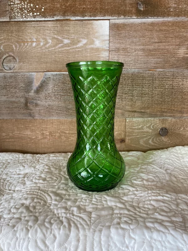 green hoosier glass vase