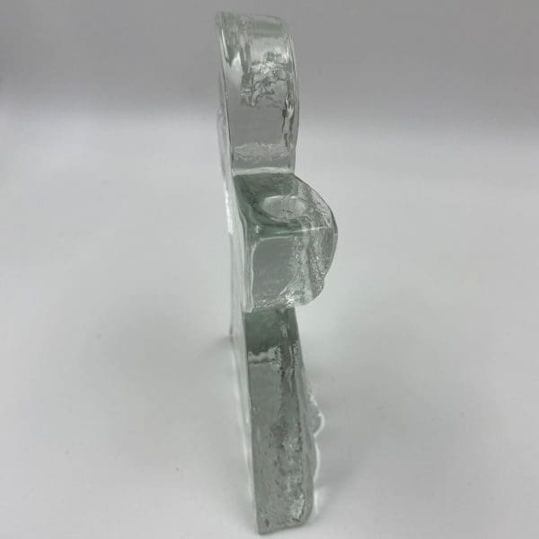 glass angel candle holder right side