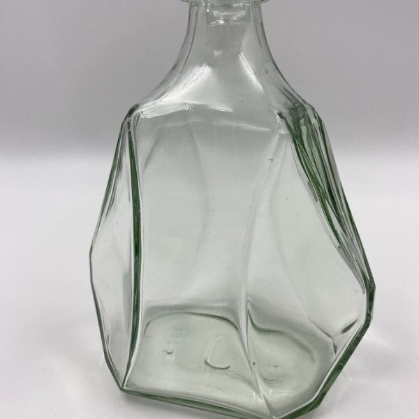 vintage whiskey decanter bottle close