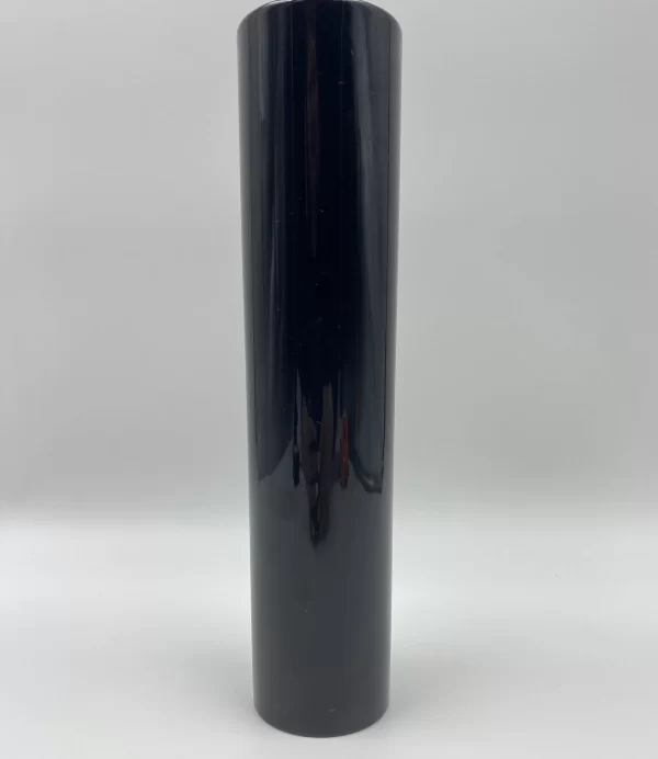 Japanese lacquer vase black back