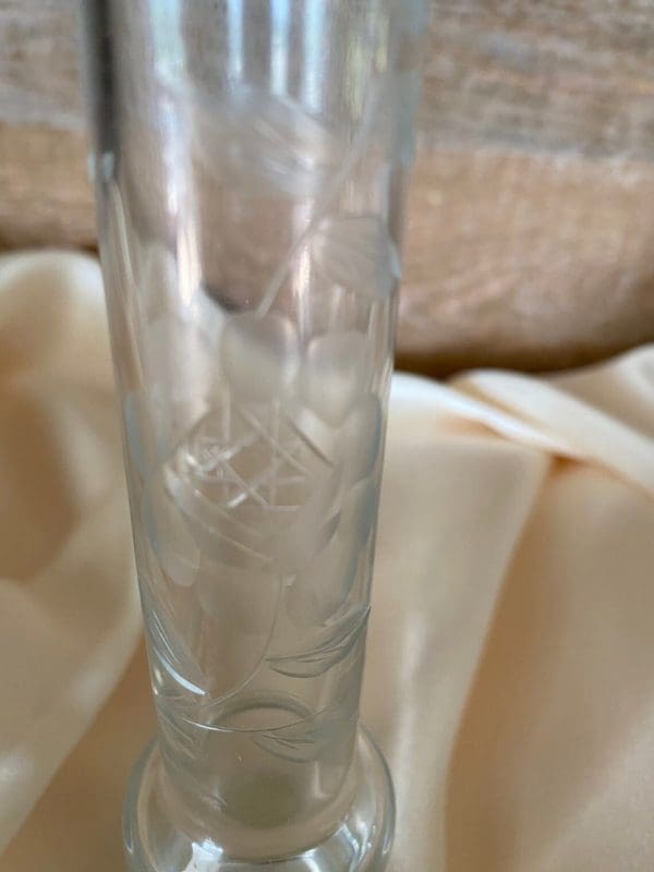 Krosno Poland glass vase close