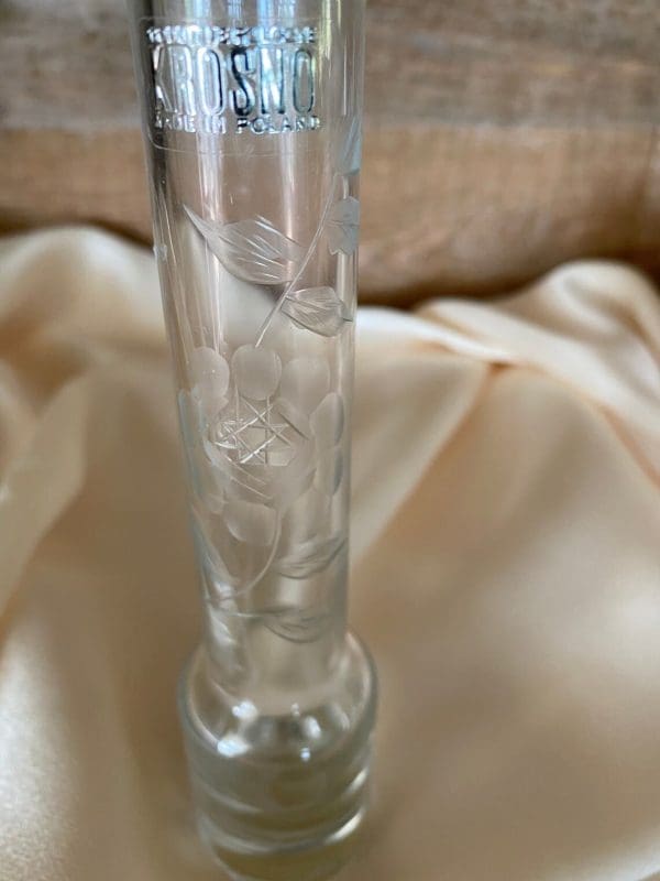 Krosno Poland glass vase front