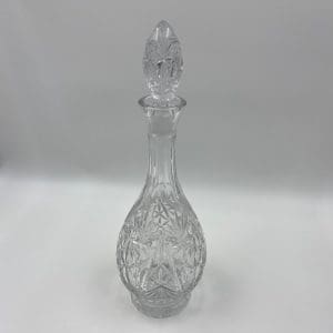 vintage crystal decanter front