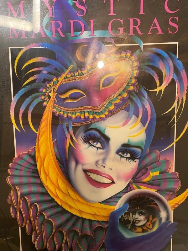 Vintage Mardi Gras posters signed Andrea Mistretta numbered 224/500 1990 close of front