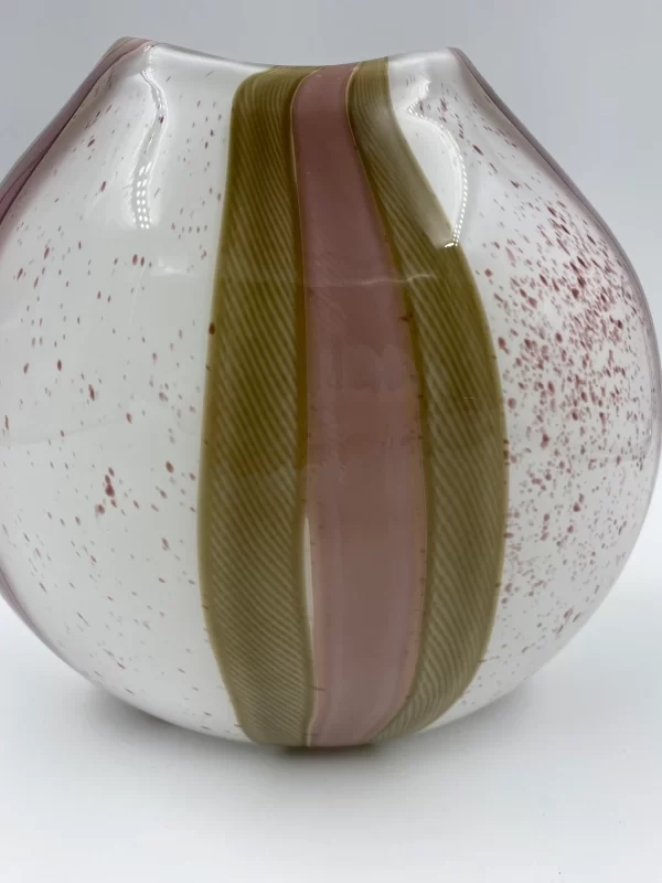 vintage murano glass vase close up